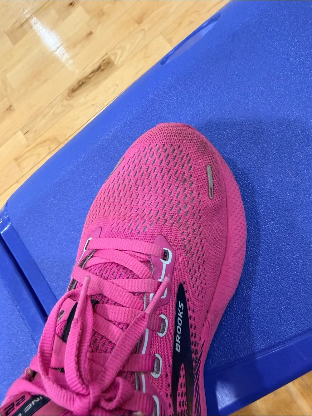 Brooks Women's Hot Pink Running Sneakers with Black Accents